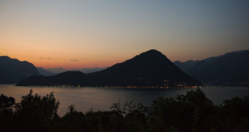 Sunset on the Floating Piers